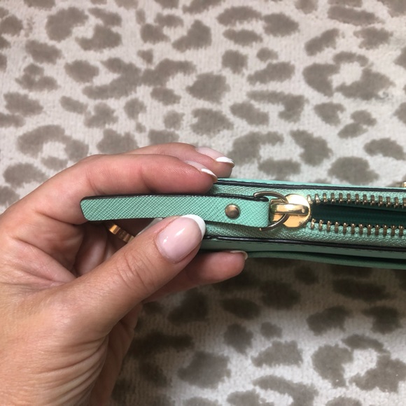 Kate Spade Teal Accordion Wallet - Picture 3 of 7